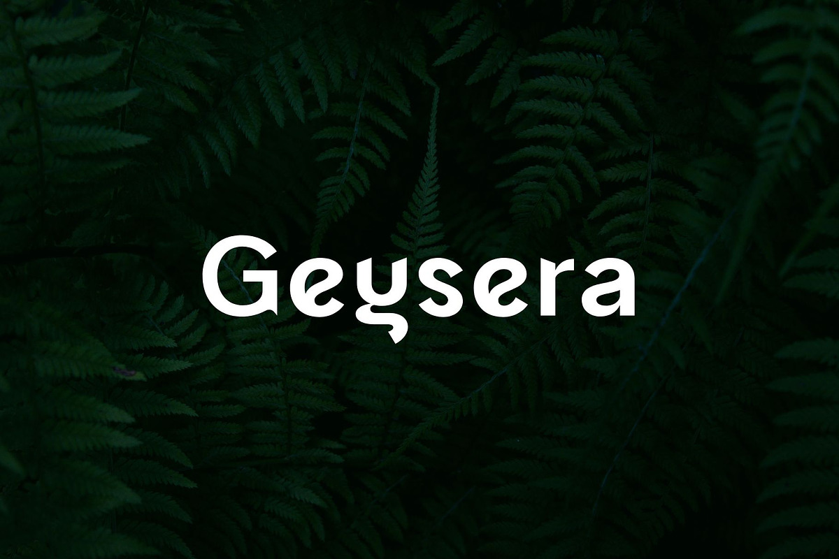 Geysera : Modern Sleek Font, a Font by typeflair (Photo 1 of 6)