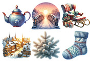 Winter Morning Clipart, an Illustration by Pixels.Craft (Thumbnail 2 of 7)