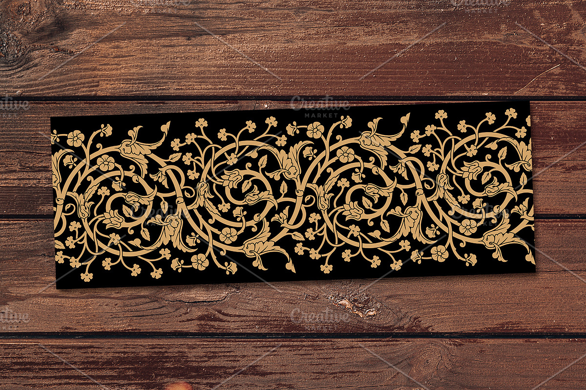 Floral Seamless Border, a Pattern Graphic by Azat1976