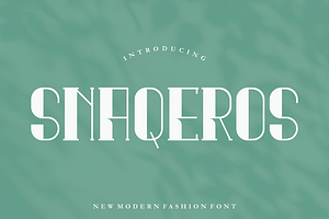 Snaqeros - Font, a Serif Font by artchiles_design