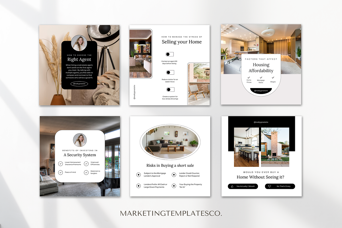 October Real Estate Instagram Posts, a Social Media Template by Marketing Templates Co. (Photo 4 of 9)