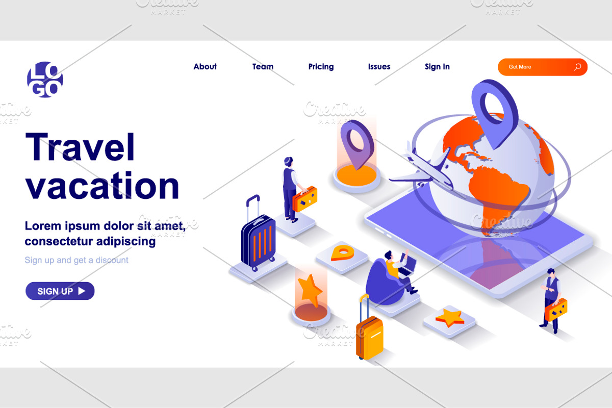 Isometric Landing Page Template, a Templates & Theme by alexdndz (Photo 30 of 31)