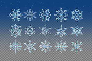 Snowflake Clipart Illustrations