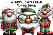 Whimsical Santa Clipart, an Illustration by Pixels.Craft (Thumbnail 1 of 6)
