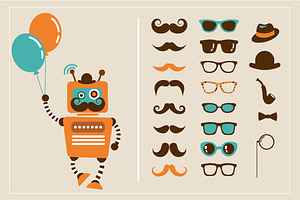 Hipster Animals & 22 Icons