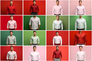 Man Shirt Mockup Picture Bundle