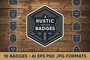 Rustic Line Art Badges, a Branding & Logo Template by Ember Studio (Thumbnail 1 of 3)