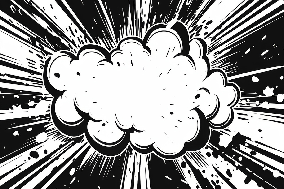 Comic Boom Explosions. 31 images, a Decorative Illustration by Handmadefont (Photo 6 of 20)