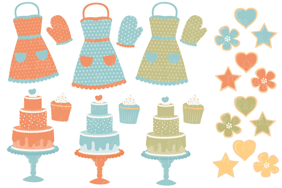 Vintage Kitchen Baking Vectors, an Illustration by Amanda Ilkov (Photo 2 of 4)