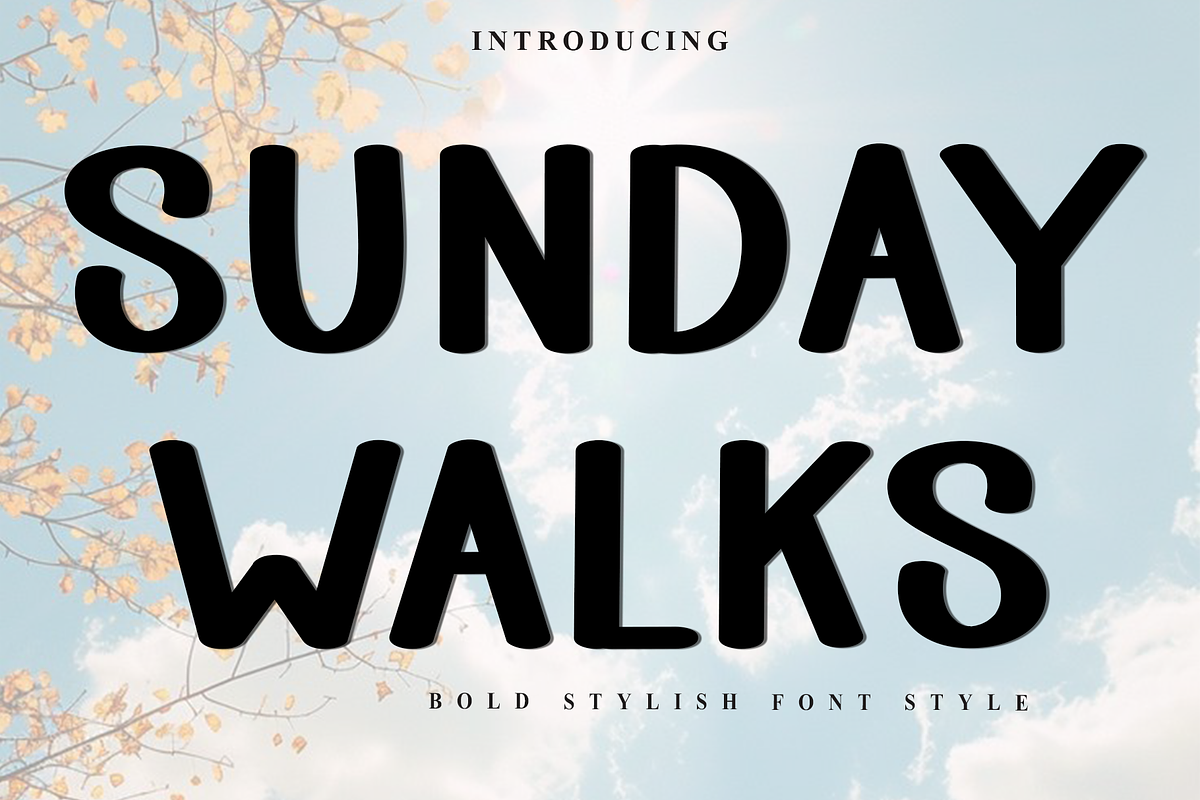Sunday Walks, a Script Font by FreshTypeINK (Photo 1 of 8)