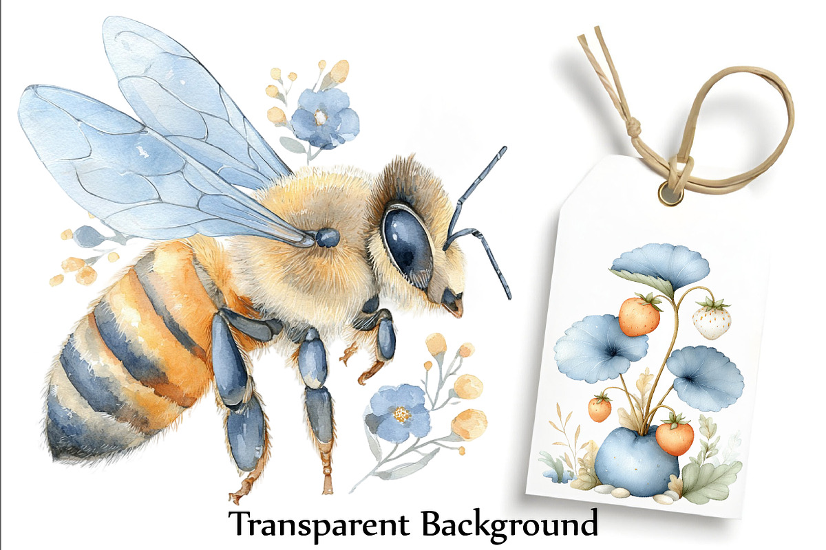 Watercolor Spring Garden, an Illustration by DreamCafeArt (Photo 4 of 8)