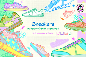 forty-sneaker-illustrations