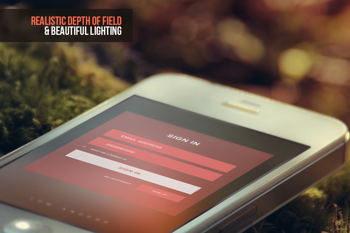 iPad & iPhone Mock-ups, an iPhone Mockup by TomAnders (Photo 2 of 5)