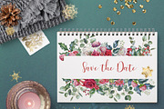 Christmas floral border, png frame, a Decorative Illustration by WonderWonder (Thumbnail 4 of 11)