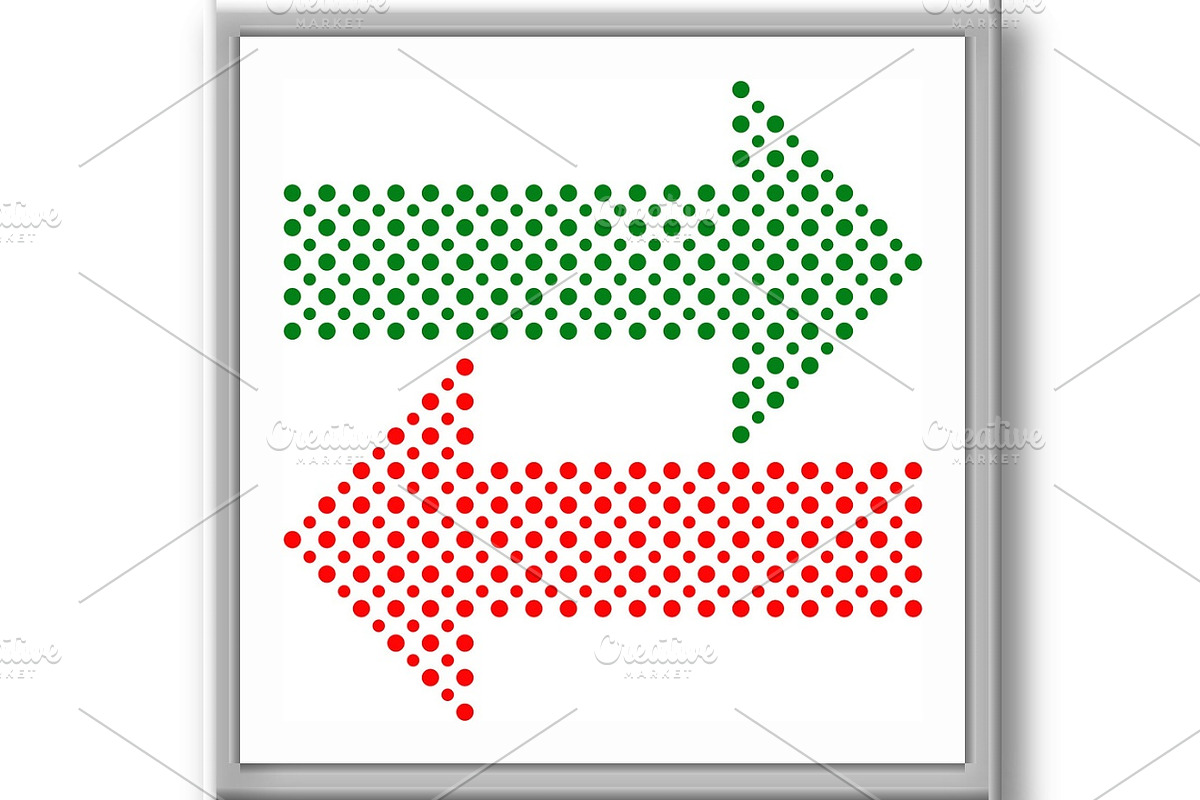 Fine Vector Dotted Arrows, a Texture Graphic by FineArtStudio (Photo 2 of 3)