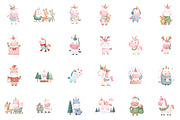 Christmas Unicorn Clipart Sublimatio, an Illustration by Sublimation Artist (Thumbnail 2 of 6)