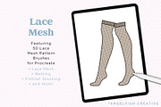 Lace Mesh Procreate Brush Set, a Brush Add-On by AngelfishCreative (Thumbnail 2 of 11)