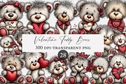 Valentine Teddy Bear clipart, an Illustration by Designworld (Thumbnail 1 of 4)