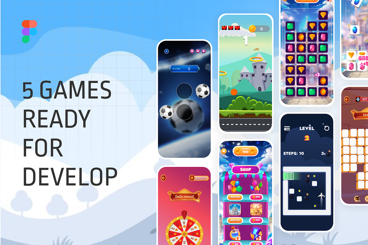 5 games ui, an App Template by Shoppie (Photo 1 of 6)