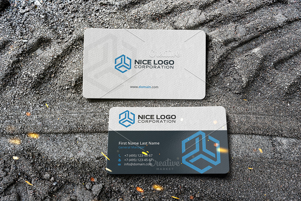 trio business card, a Business Card Template by Indigo Graphic Shop (Photo 4 of 4)