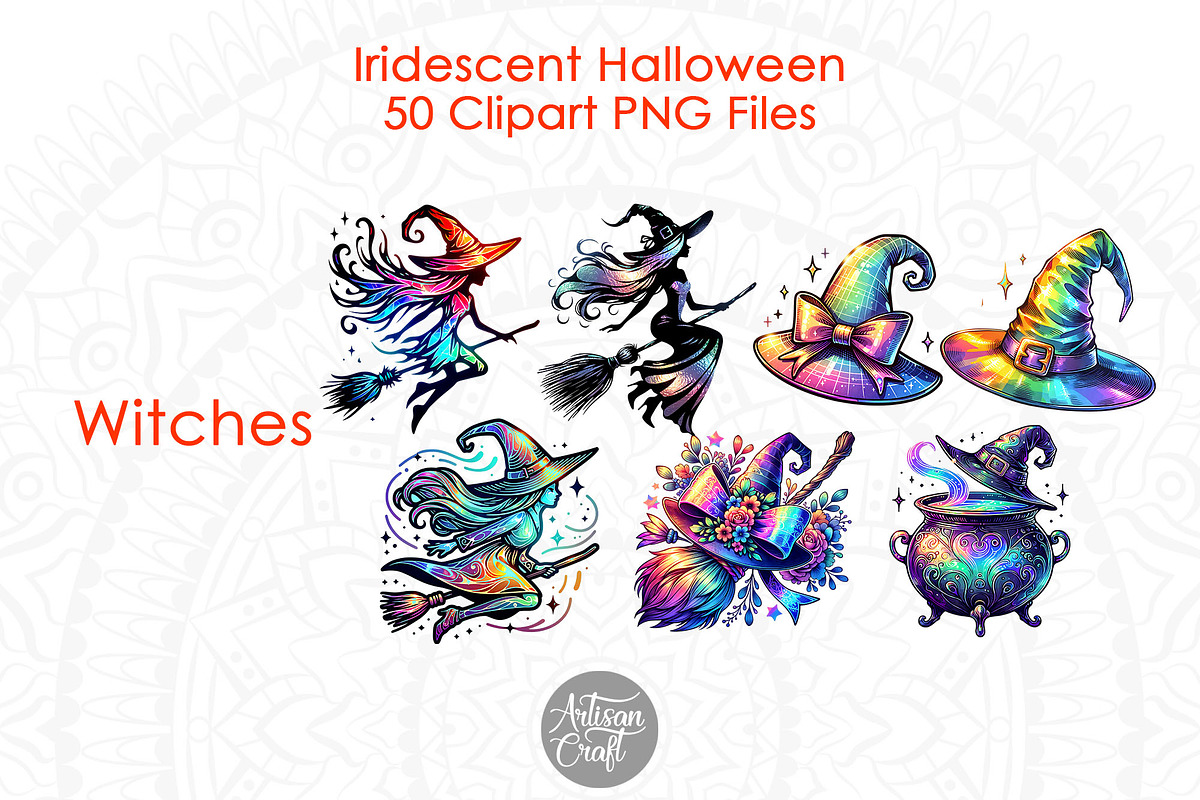 Iridescent Halloween Clipart 50, a Seasonal Illustration by Artisan Craft (Photo 6 of 10)