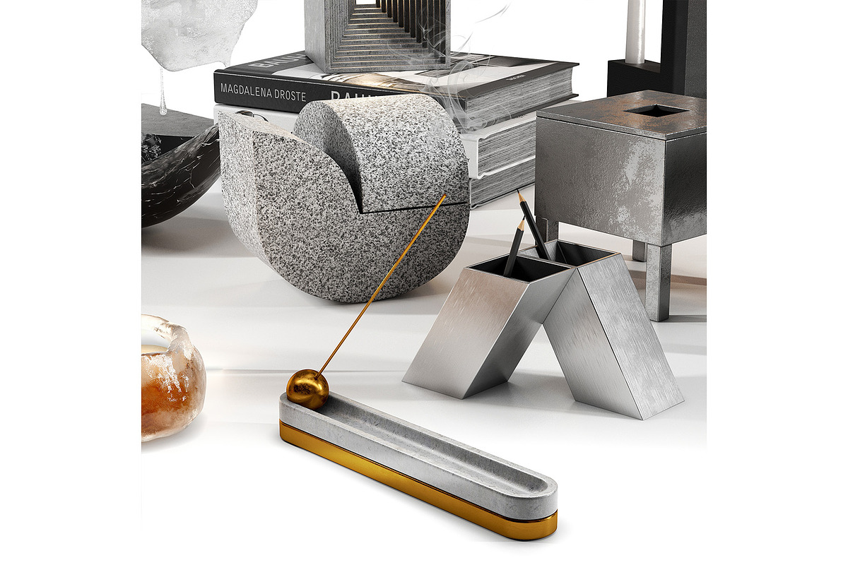 Decorative table set 1, an Object 3D Model by Archidizer (Photo 4 of 6)
