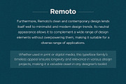 Remoto Typeface, a Sans Serif Font by JAM Type (Thumbnail 15 of 35)
