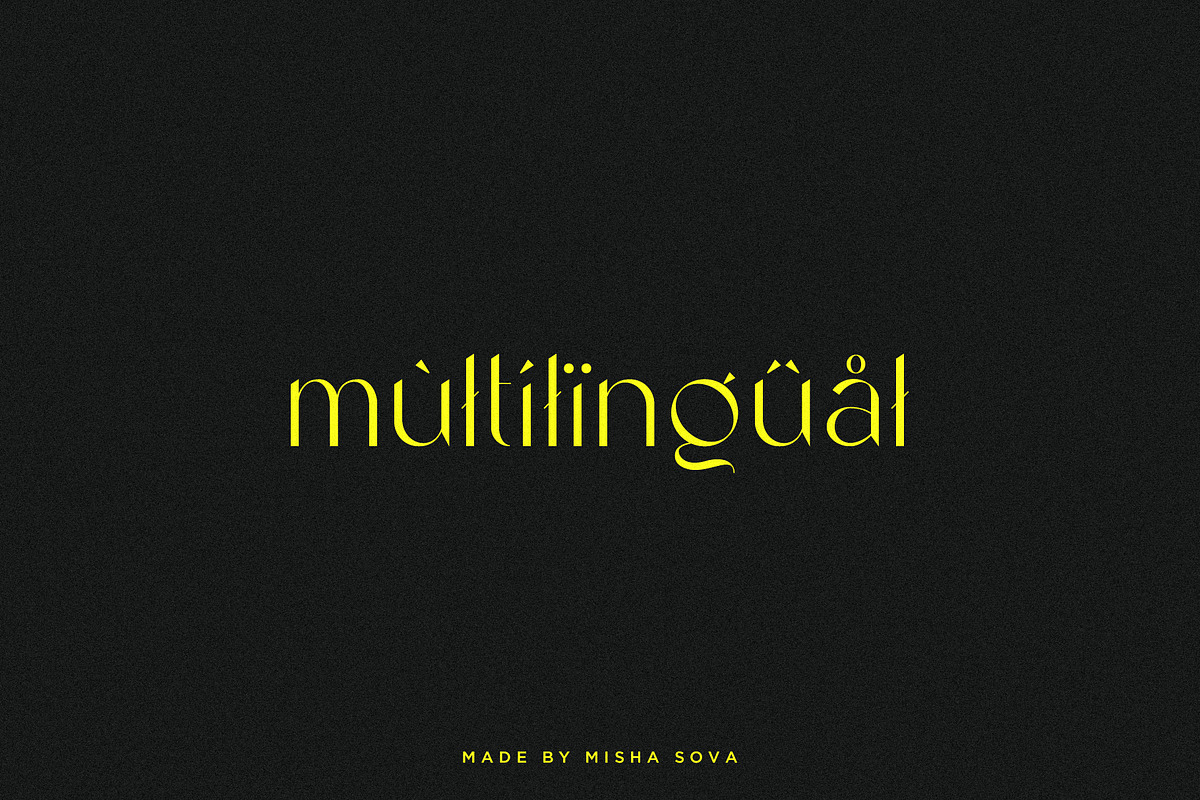 magic - unique sans serif, a Sans Serif Font by Misha Sova (Photo 11 of 11)