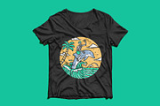 explore the ocean with dolphin, an Animal Illustration by gunaonedesign (Thumbnail 3 of 5)