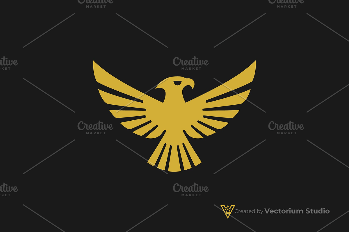 Minimalist Eagle Wings Logo, a Branding & Logo Template by Vectorium Studio (Photo 2 of 5)
