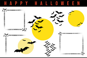 Spooky Halloween Frame Designs, a Background Graphic by SaaDesigns