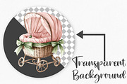 Coquette Baby Shower Christmas, an Illustration by Canvas Craft (Thumbnail 2 of 6)
