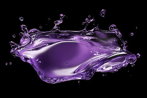 Dynamic purple liquid splashes again, a Photo by Iftikhar Alam