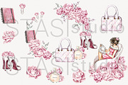 Chic Fashion Watercolor Clipart, a Decorative Illustration by STASIstudio (Thumbnail 2 of 3)