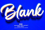 Blank PSD 3D Editable Text Effect, a Layer Style Add-On by TrueVector (Thumbnail 1 of 2)