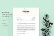 Water Color CV-Resume Tempalate *C, a Resume Template by Showy68 Template (Thumbnail 3 of 3)