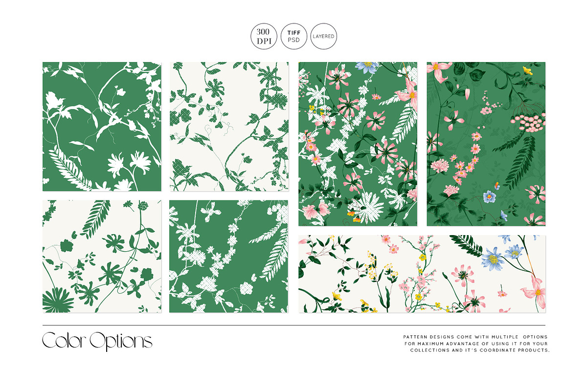 Fleurs Exquises, Hand made Prints!, a Pattern Graphic by TSTUDIO (Photo 7 of 18)