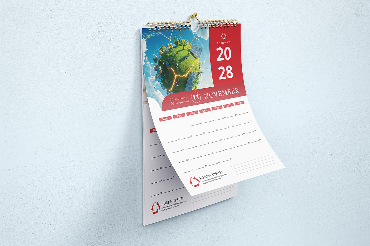 Wall Calendar 2026-2028, a Stationery Template by Design Zone (Photo 4 of 7)