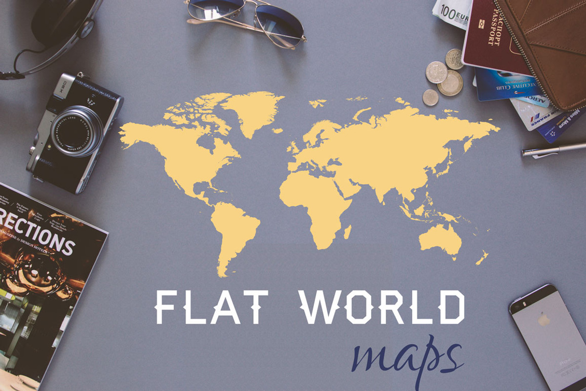 World Map - flat vector, an Illustration by Design Shop (Photo 1 of 5)