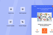 Social Media Marketing Web Design, a Wireframe Template by INSPR STD (Thumbnail 4 of 5)