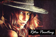 Retro Painting PS Action, an Action Add-On by PSD Action (Thumbnail 1 of 6)
