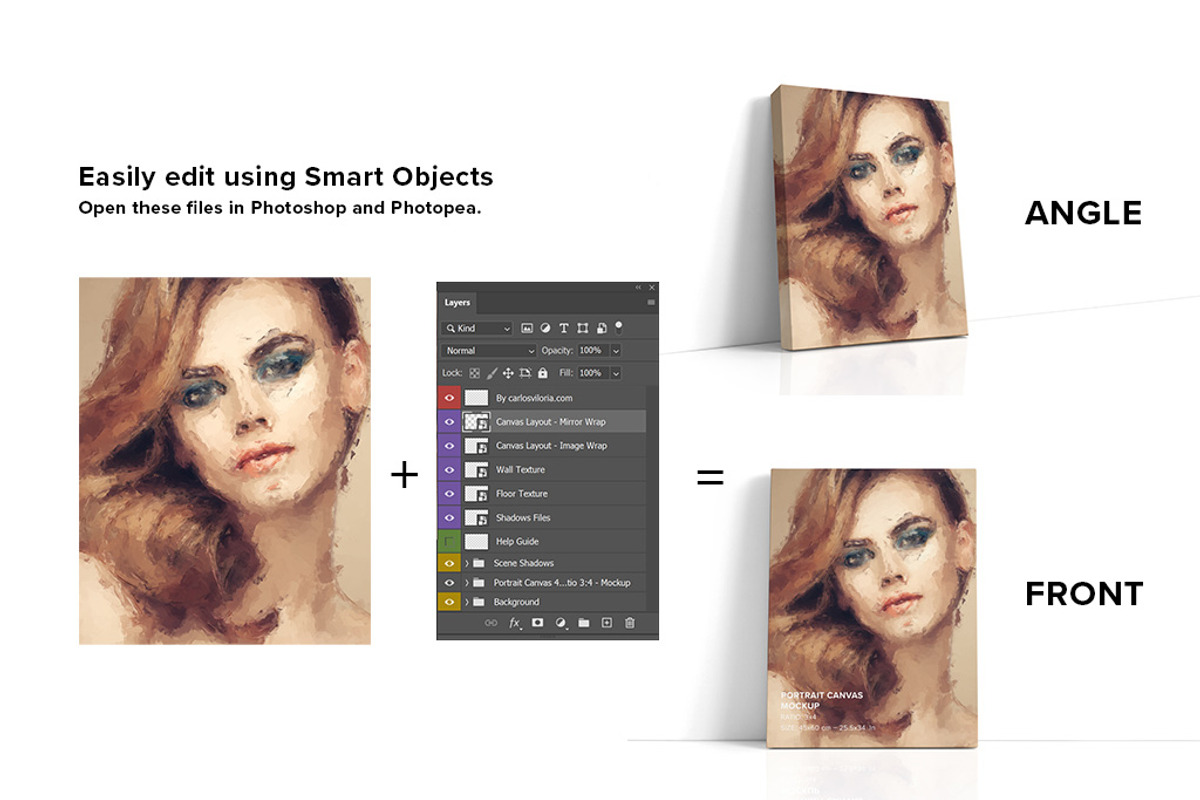 Canvas Mockups Bundle 2, a Merchandise Mockup by Mockups by Carlos Viloria (Photo 2 of 47)