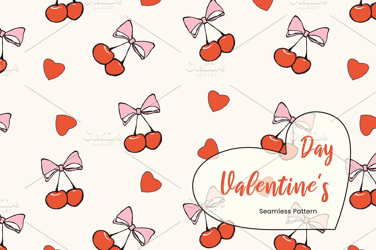 Whimsical Valentine Seamless Pattern, a Pattern Graphic by Groovy Arts (Photo 1 of 5)