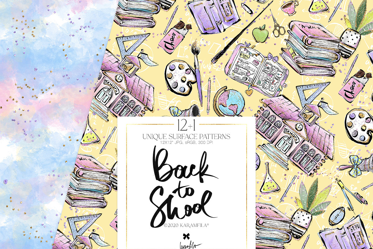 Back to School Teacher Patterns, a Pattern Graphic by KaramfilaS (Photo 7 of 10)