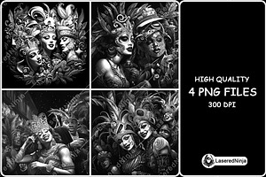 Mardi Gras Masks Carnival Party, a Background Graphic by LaseredNinja