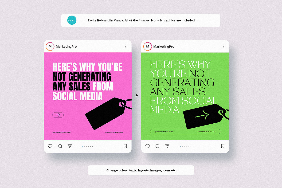 Sales & Marketing Insta Carousel, a Social Media Template by AndrewPixel