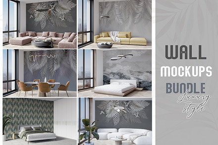 Wallpaper mockups bundle | Discount