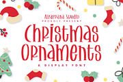 Christmas Ornaments - Display Font, a Script Font by Alpaprana (Thumbnail 1 of 12)
