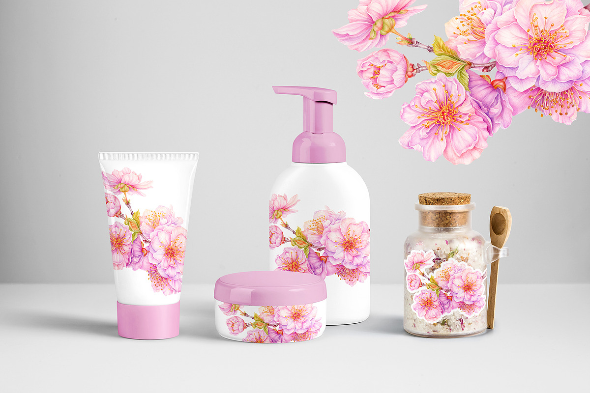 Cherry Blossom, Sakura Watercolor, an Illustration by MarinadeArt (Photo 6 of 6)