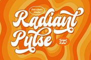 Radiant Pulse Font, a Script Font by Pen Culture (Thumbnail 1 of 12)